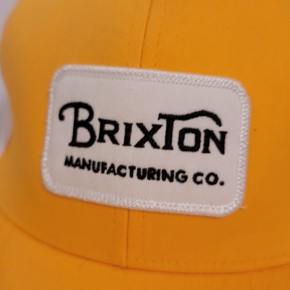 Brixton Supply Yellow Snapback Patch Industrial A… - image 2